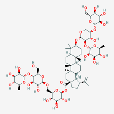 Picture of 3-O-D-glucopyranosyl( 1→3)-L-rhamnopyranosyl(1→2)-L-arabinopyranosyl Oleanolic acid – 28-O-rhamnopyranosyl(1→4)glucopyranosyl(1→6)glucopyranoside	(Standard Reference Material)