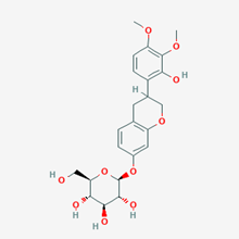 Picture of 3,4-Dihydro-3-(2-hydroxy-3,4-dimethoxyphenyl)-2H-1-benzopyran-7-yl beta-D-glucopyranoside (Standard Reference Material)