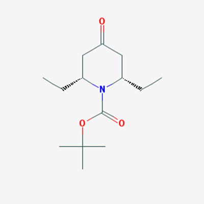 Picture of (2R,6S)-rel-tert-Butyl 2,6-diethyl-4-oxopiperidine-1-carboxylate