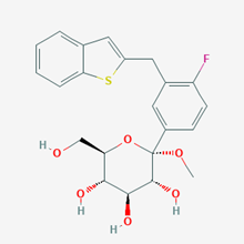 Picture of (2S,3R,4S,5S,6R)-2-(3-(Benzo[b]thiophen-2-ylmethyl)-4-fluorophenyl)-6-(hydroxymethyl)-2-methoxytetrahydro-2H-pyran-3,4,5-triol