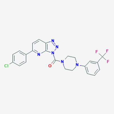 Picture of (5-(4-Chlorophenyl)-3H-[1,2,3]triazolo[4,5-b]pyridin-3-yl)(4-(3-(trifluoromethyl)phenyl)piperazin-1-yl)methanone