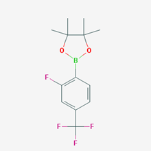 Picture of 2-(2-Fluoro-4-(trifluoromethyl)phenyl)-4,4,5,5-tetramethyl-1,3,2-dioxaborolane