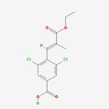 Picture of (E)-3,5-Dichloro-4-(3-ethoxy-2-methyl-3-oxoprop-1-en-1-yl)benzoic acid