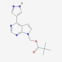 Picture of (4-(1H-Pyrazol-4-yl)-7H-pyrrolo[2,3-d]pyrimidin-7-yl)methyl pivalate