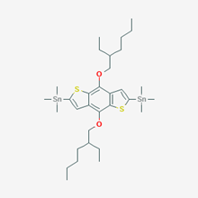 Picture of (4,8-bis((2-ethylhexyl)oxy)benzo[1,2-b:4,5-b]dithiophene-2,6-diyl)bis(trimethylstannane)