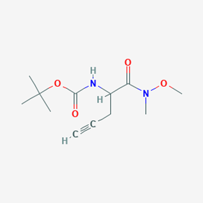 Picture of tert-Butyl (1-(methoxy(methyl)amino)-1-oxopent-4-yn-2-yl)carbamate