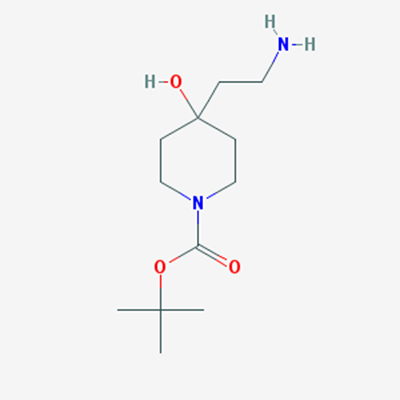 Picture of tert-Butyl 4-(2-aminoethyl)-4-hydroxypiperidine-1-carboxylate