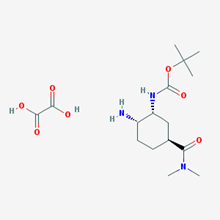 Picture of tert-Butyl ((1R,2S,5S)-2-amino-5-(dimethylcarbamoyl)cyclohexyl)carbamate oxalate