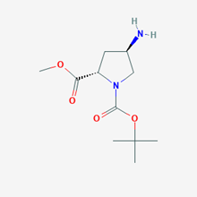 Picture of (2S,4R)-1-tert-Butyl 2-methyl 4-aminopyrrolidine-1,2-dicarboxylate