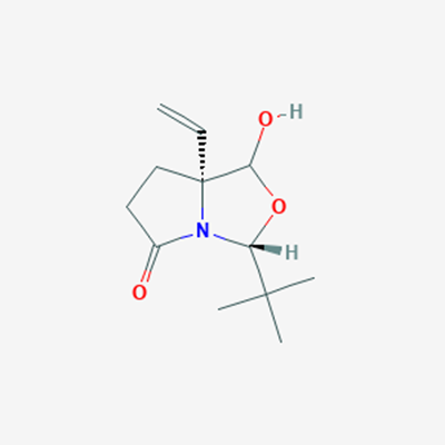 Picture of (3R,7aR)-3-(tert-butyl)-1-hydroxy-7a-vinyltetrahydropyrrolo[1,2-c]oxazol-5(3H)-one