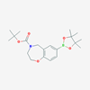 Picture of tert-Butyl 7-(4,4,5,5-tetramethyl-1,3,2-dioxaborolan-2-yl)-2,3-dihydrobenzo[f][1,4]oxazepine-4(5H)-carboxylate