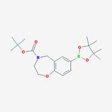 Picture of tert-Butyl 7-(4,4,5,5-tetramethyl-1,3,2-dioxaborolan-2-yl)-2,3-dihydrobenzo[f][1,4]oxazepine-4(5H)-carboxylate