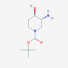 Picture of trans-tert-Butyl 3-amino-4-hydroxypiperidine-1-carboxylate