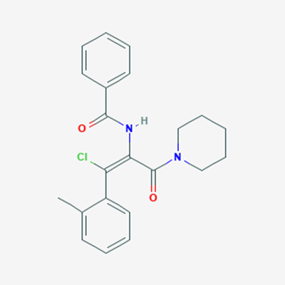 Picture of (Z)-N-(1-Chloro-3-oxo-3-(piperidin-1-yl)-1-(o-tolyl)prop-1-en-2-yl)benzamide