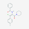 Picture of (Z)-N-(1-Chloro-3-oxo-3-(piperidin-1-yl)-1-(p-tolyl)prop-1-en-2-yl)benzamide