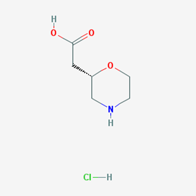 Picture of (S)-2-(Morpholin-2-yl)acetic acid hydrochloride