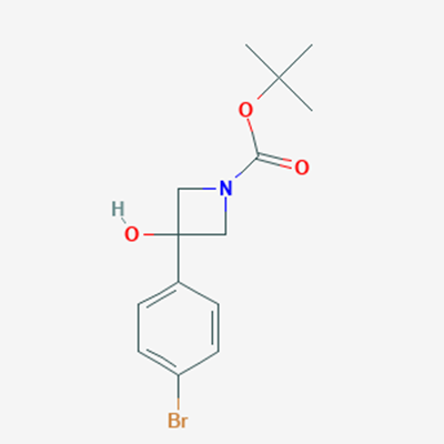 Picture of tert-Butyl 3-(4-bromophenyl)-3-hydroxyazetidine-1-carboxylate