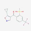 Picture of (5-Cyclopropylisoxazol-4-yl)(2-(methylsulfonyl)-4-(trifluoromethyl)phenyl)methanone