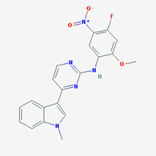 Picture of N-(4-Fluoro-2-methoxy-5-nitrophenyl)-4-(1-methyl-1H-indol-3-yl)pyrimidin-2-amine