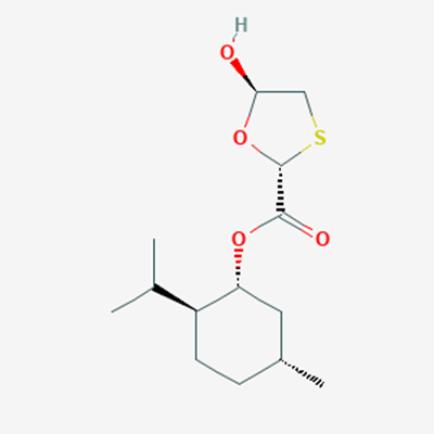 Picture of (2R,5R)-(1R,2S,5R)-2-Isopropyl-5-methylcyclohexyl 5-hydroxy-1,3-oxathiolane-2-carboxylate