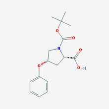 Picture of (2S,4S)-1-(tert-Butoxycarbonyl)-4-phenoxypyrrolidine-2-carboxylic acid