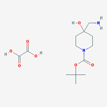 Picture of tert-Butyl 4-(aminomethyl)-4-hydroxypiperidine-1-carboxylate oxalate