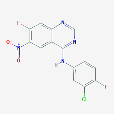 Picture of N-(3-Chloro-4-fluorophenyl)-7-fluoro-6-nitroquinazolin-4-amine