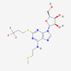 Picture of (2R,3S,4R,5R)-2-(Hydroxymethyl)-5-(6-((2-(methylthio)ethyl)amino)-2-((3,3,3-trifluoropropyl)thio)-9H-purin-9-yl)tetrahydrofuran-3,4-diol