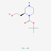 Picture of (S)-tert-Butyl 2-(2-hydroxyethyl)piperazine-1-carboxylate hydrochloride