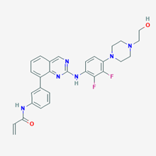 Picture of N-(3-(2-((2,3-Difluoro-4-(4-(2-hydroxyethyl)piperazin-1-yl)phenyl)amino)quinazolin-8-yl)phenyl)acrylamide