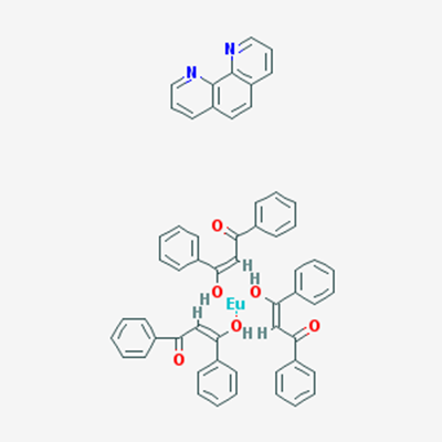 Picture of Tris(1,3-diphenyl-1,3-propanedionato)(1,10-phenanthroline)europium(III)