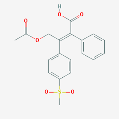 Picture of (Z)-4-Acetoxy-3-(4-(methylsulfonyl) phenyl)-2-phenylbut-2-enoic acid