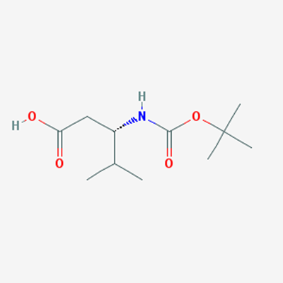 Picture of (S)-3-((tert-Butoxycarbonyl)amino)-4-methylpentanoic acid