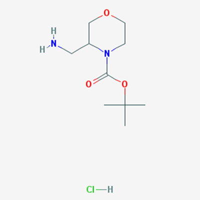 Picture of tert-Butyl 3-(aminomethyl)morpholine-4-carboxylate hydrochloride