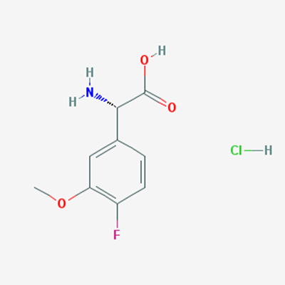 Picture of (S)-2-Amino-2-(4-fluoro-3-methoxyphenyl)acetic acid hydrochloride