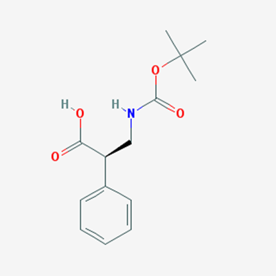 Picture of (R)-3-((tert-Butoxycarbonyl)amino)-2-phenylpropanoic acid