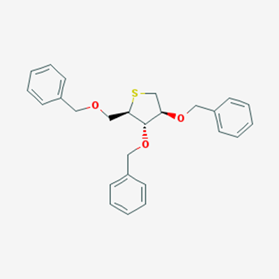 Picture of (2R,3S,4S)-3,4-Bis(benzyloxy)-2-((benzyloxy)methyl)tetrahydrothiophene