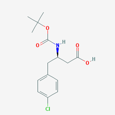 Picture of (R)-3-((tert-Butoxycarbonyl)amino)-4-(4-chlorophenyl)butanoic acid