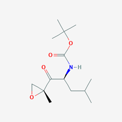 Picture of tert-Butyl ((S)-4-methyl-1-((R)-2-methyloxiran-2-yl)-1-oxopentan-2-yl)carbamate