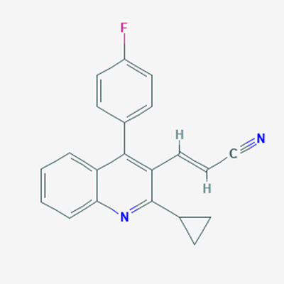 Picture of (E)-3-(2-Cyclopropyl-4-(4-fluorophenyl)quinolin-3-yl)acrylonitrile