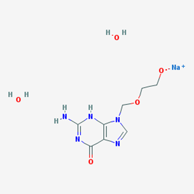 Picture of Sodium 2-((2-amino-6-oxo-1H-purin-9(6H)-yl)methoxy)ethanolate dihydrate