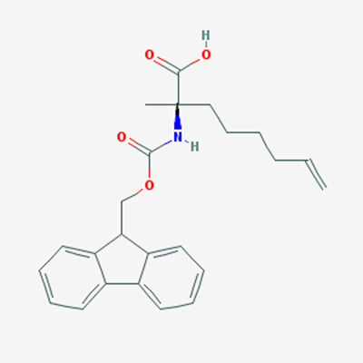 Picture of (R)-2-((((9H-Fluoren-9-yl)methoxy)carbonyl)amino)-2-methyloct-7-enoic acid