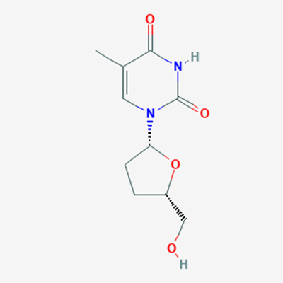 Picture of 1-((2R,5S)-5-(Hydroxymethyl)tetrahydrofuran-2-yl)-5-methylpyrimidine-2,4(1H,3H)-dione