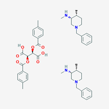 Picture of (3R,4R)-1-Benzyl-N,4-dimethylpiperidin-3-amine ((2R,3R)-2,3-bis((4-methylbenzoyl)oxy)succinate) (2:1)