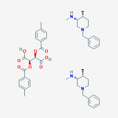 Picture of (3R,4R)-1-Benzyl-N,4-dimethylpiperidin-3-amine ((2R,3R)-2,3-bis((4-methylbenzoyl)oxy)succinate) (2:1)