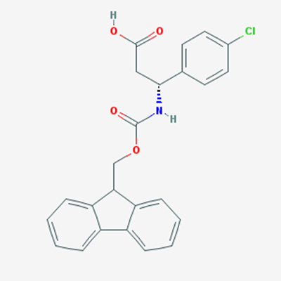 Picture of (R)-3-((((9H-Fluoren-9-yl)methoxy)carbonyl)amino)-3-(4-chlorophenyl)propanoic acid