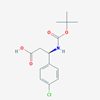 Picture of (R)-3-((tert-Butoxycarbonyl)amino)-3-(4-chlorophenyl)propanoic acid