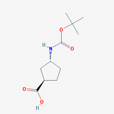 Picture of (1R,3R)-3-((tert-Butoxycarbonyl)amino)cyclopentanecarboxylic acid