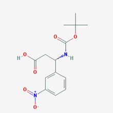 Picture of (S)-3-((tert-Butoxycarbonyl)amino)-3-(3-nitrophenyl)propanoic acid