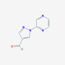 Picture of 1-(Pyrazin-2-yl)-1H-pyrazole-4-carbaldehyde